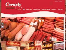 Tablet Screenshot of fleischerei-cornely.de